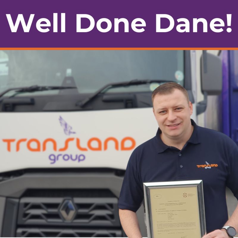 Dane Reid of Transland passes CPC